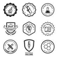 School and education badges