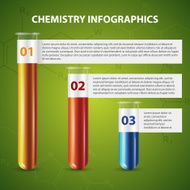 Template test tube glass infographics banners concept