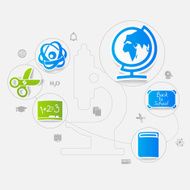 Education sticker infographic N33
