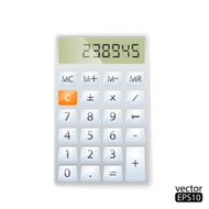 Realistic electronic calculator
