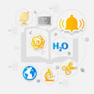 Education sticker infographic N52