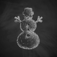 christmas snowman icon N4