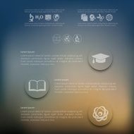 education infographic with unfocused background N33