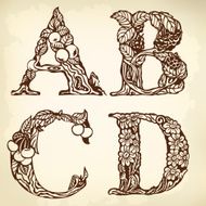 Set of letters ABCD N2
