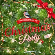 Christmas Party poster design template EPS 10