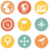 Vector Set of Geography Icons N2