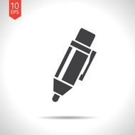 Vector pen icon Eps10 N4
