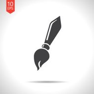 Vector brush icon Eps10 N7