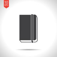 Vector notebook icon Eps10 N6