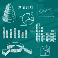 Infographics elements sketch