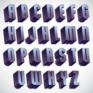 3d geometric bold font monochrome dimensional alphabet N2