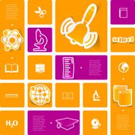 Education sticker infographic N56