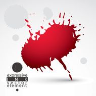 Vector brush multicolored painted ink blob eps8 smudge backdrop