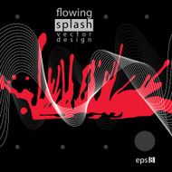 Splattered web design element art ink blob bright drawing