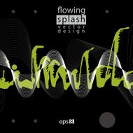 Modern Vector Inky Wallpaper Eps8 Flowing Lines Ephemeral Blob N2