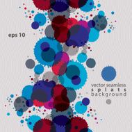 Artistic colorful abstract dirty ink template transparent