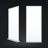 blank roll up banners set