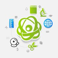 Education sticker infographic N60
