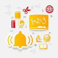 Education sticker infographic N61