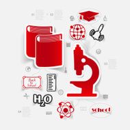 Education sticker infographic N69