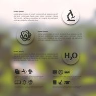 education infographic with unfocused background N45