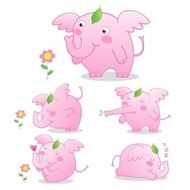 pink baby elephant