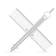 ruler and drawing compass