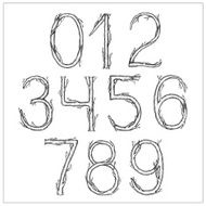 Hand-drawn numbers