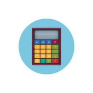 Calculator icon vector illustration