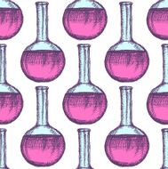 Sketch beaker in vintage style N4