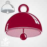 Vector 3d festive bell additional version included Eps8