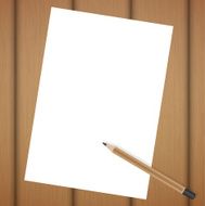 blank realistic spiral notepad notebook and pencil vector