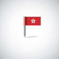 hong kong flag pin