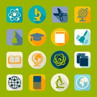Set of education flat icons N31