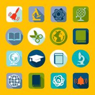 Set of education flat icons N32