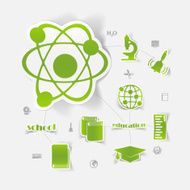 Education sticker infographic N80