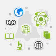Education sticker infographic N81
