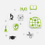 Education sticker infographic N82