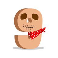 The English alphabet Figure 9 the ninth Skeleton