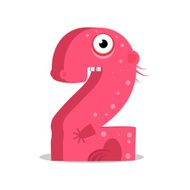 English alphabet number 2(two) Second