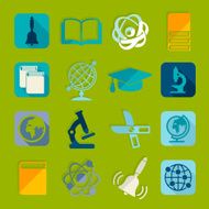 Set of education flat icons N45