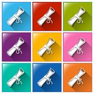 Icons with certificates