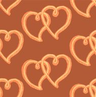 Sketch heart in vintage style