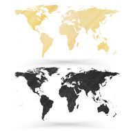 World map wooden design texture vector illustration