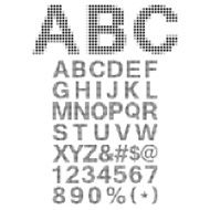 Pixel Font - Alphabets and numerals characters in retro square pixel N2