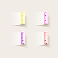 realistic design element ruler N5
