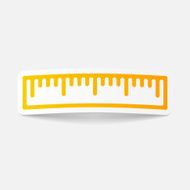 realistic design element ruler N6