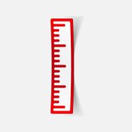 realistic design element ruler N7