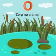 Illustrator of number zero is no animal