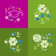 Education sticker infographic N95